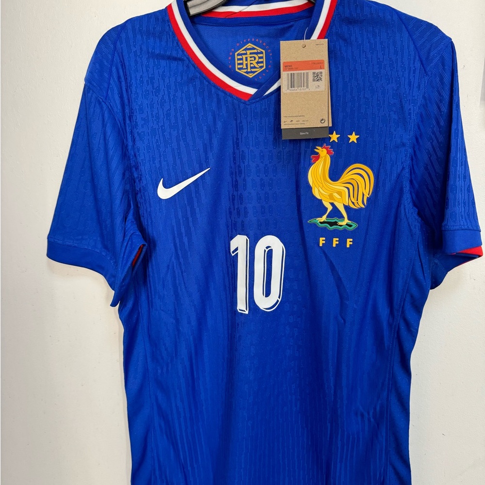 France (Home) authentic player jersey #10 Mbappe